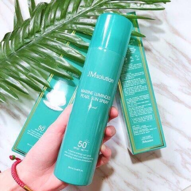 Xịt Chống Nắng JMsolution Ngọc Trai ( màu xanh )