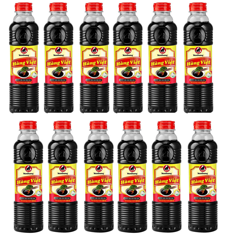 Combo 12 Chai Nước Tương Hàng Việt Chai 500ml