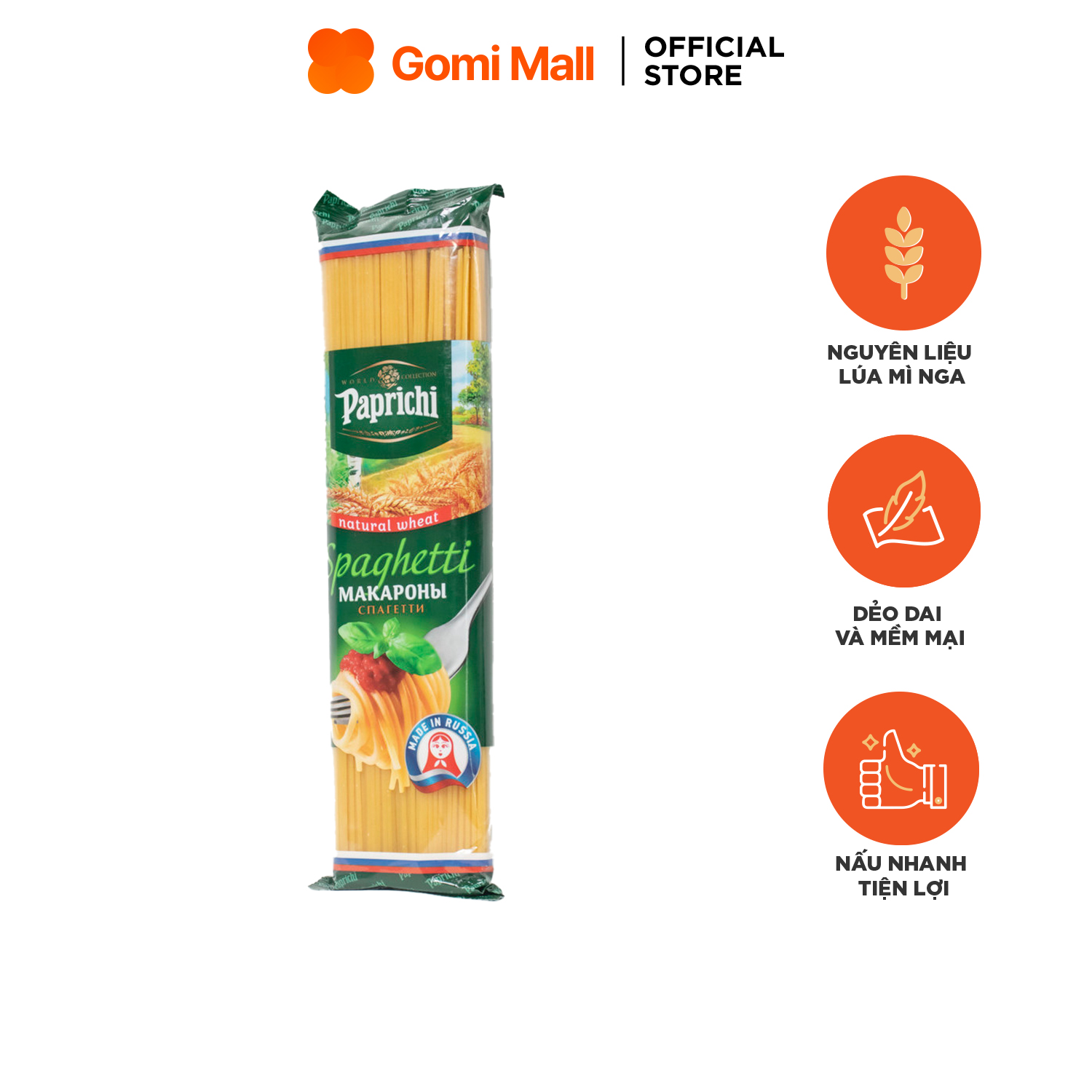 Mỳ Ý Spaghetti Paprichi Gói 500g