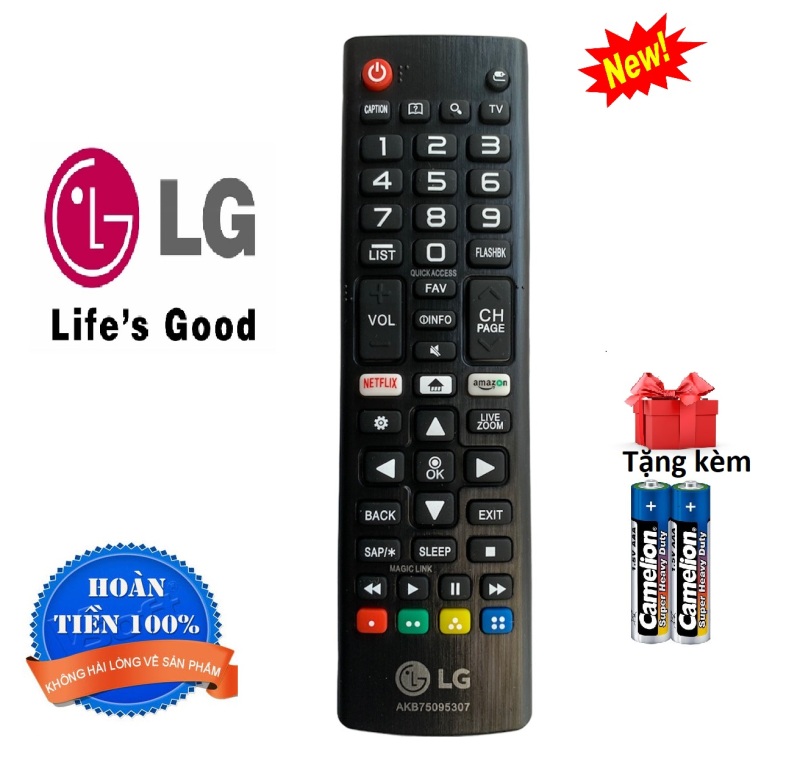 Bảng giá Điều khiển tivi LG remote LG AKB75095307- Hàng tốt [ tặng kèm pin ]