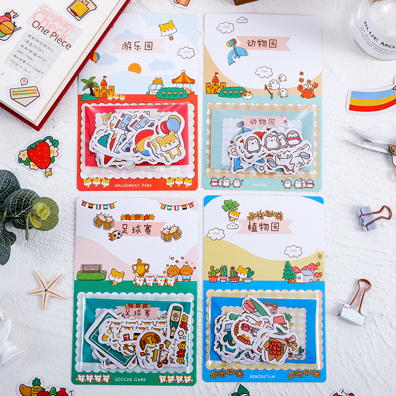 Set 40 Sticker Chủ Đề Vui Nhộn Trang Trí Planner - Case Sover