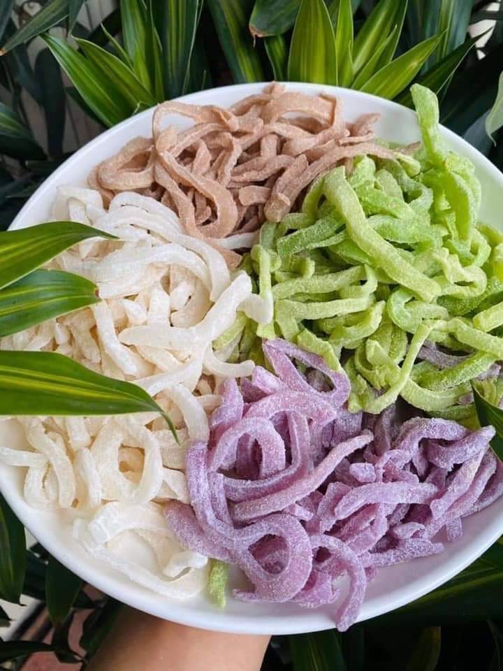 (Freeship) 1kg mứt dừa non sợi mix vị Bến Tre
