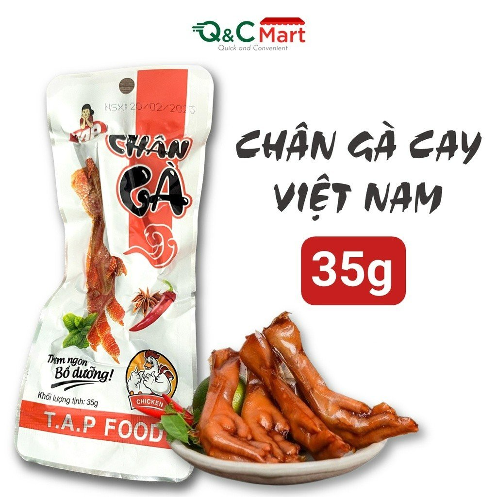 Chân gà cay Việt Nam TAP food ủ gia vị Tứ Xuyên thơm ngon chuẩn vị