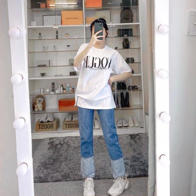 Áo thun tay lỡ unisex VOGUE phong cách hàn quốc ulzzang HR