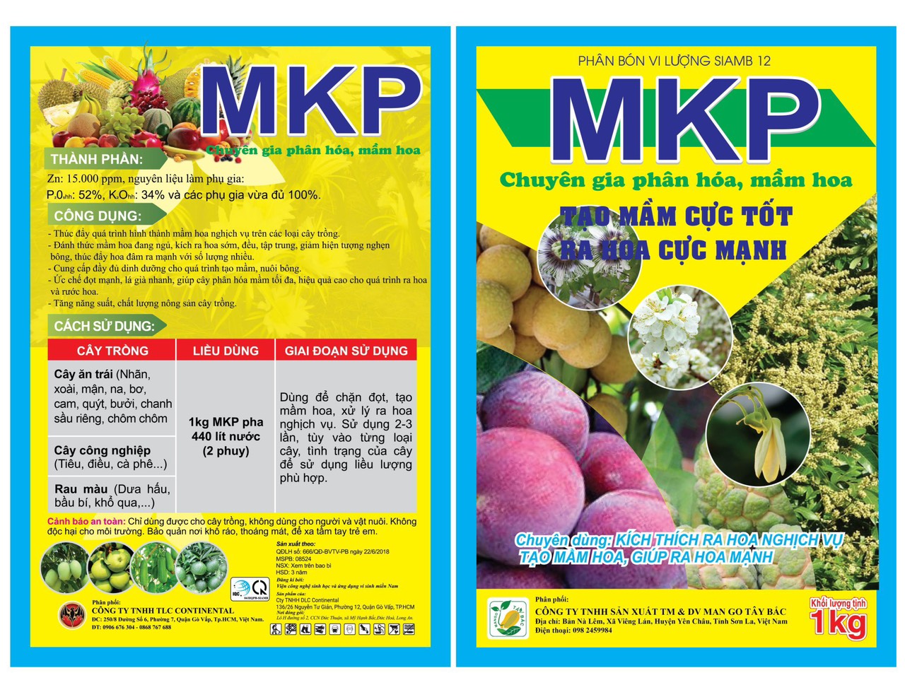 MKP - Chuyên gia phân hóa mầm hoa, Tạo mầm cực tốt, ra hoa cực mạnh 1KG