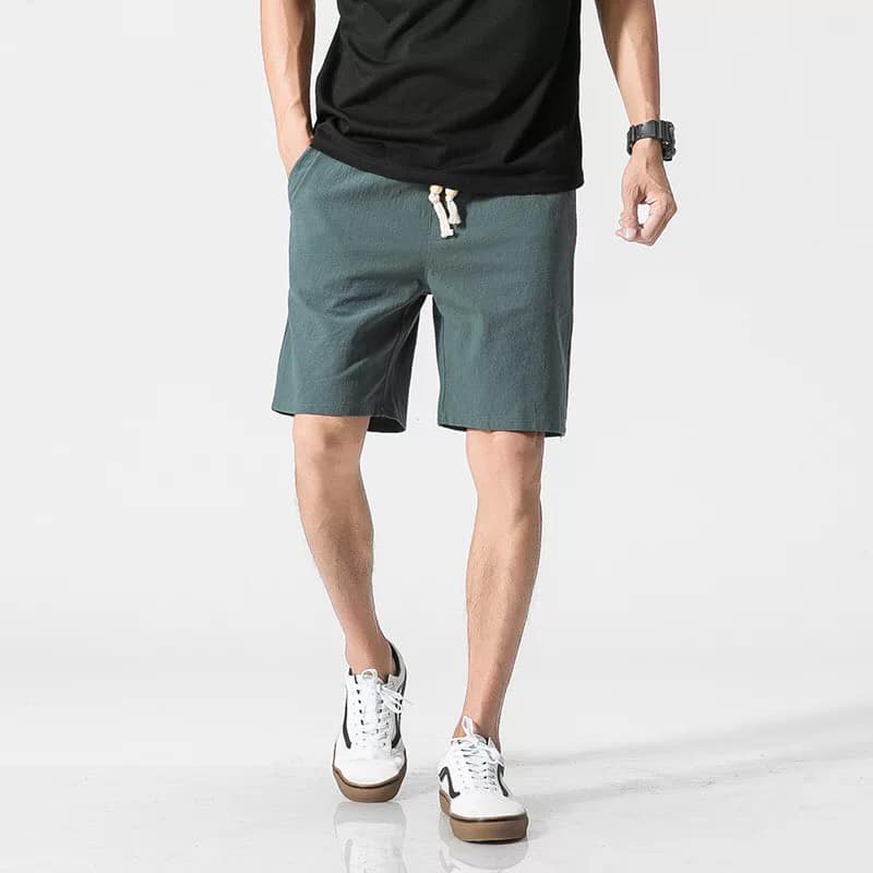 Quần short đũi nam cạp dải rút
