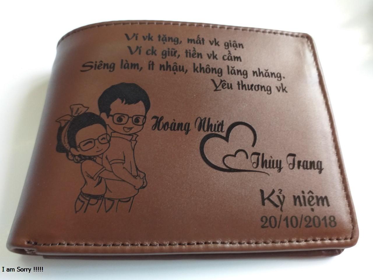 Ví da khắc tên BYLeather
