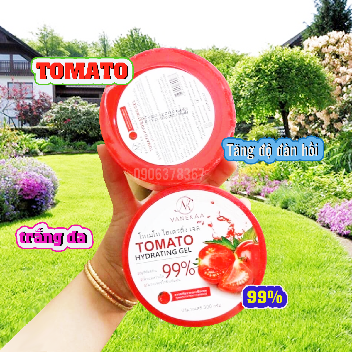 Gel tẩy tế bào chết cà chua tomato vaneeka thái lan