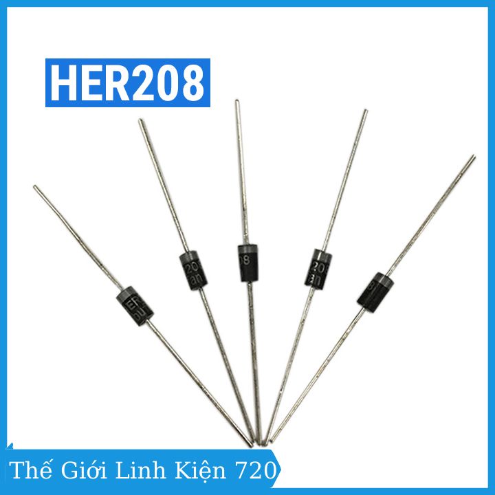 Diode chỉnh lưu her208 điện áp 1000v 2a