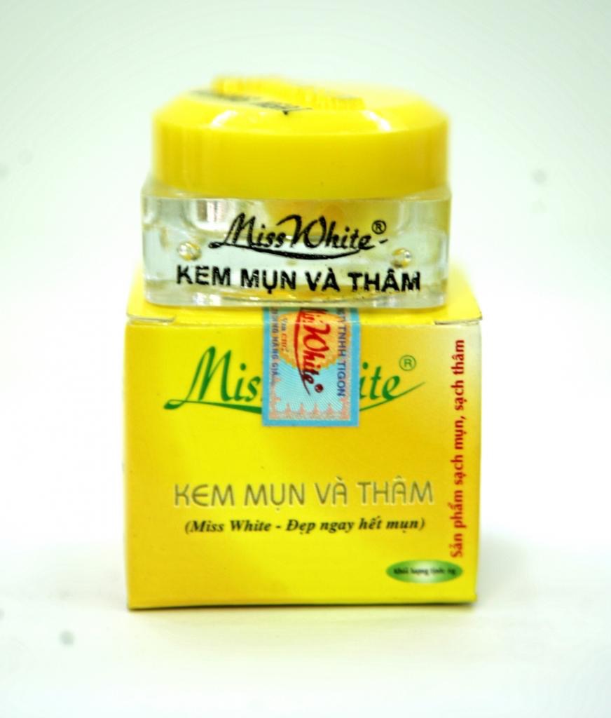 [HCM]KEM MISS WHITE NGHỆ HẾT MỤN VÀ THÂM 6g