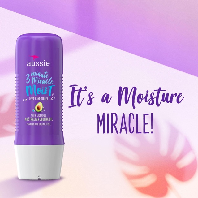 Bill US - Dầu xả 3 phút Aussie 3 Minute Miracle Moist Deep Conditioner 236ml