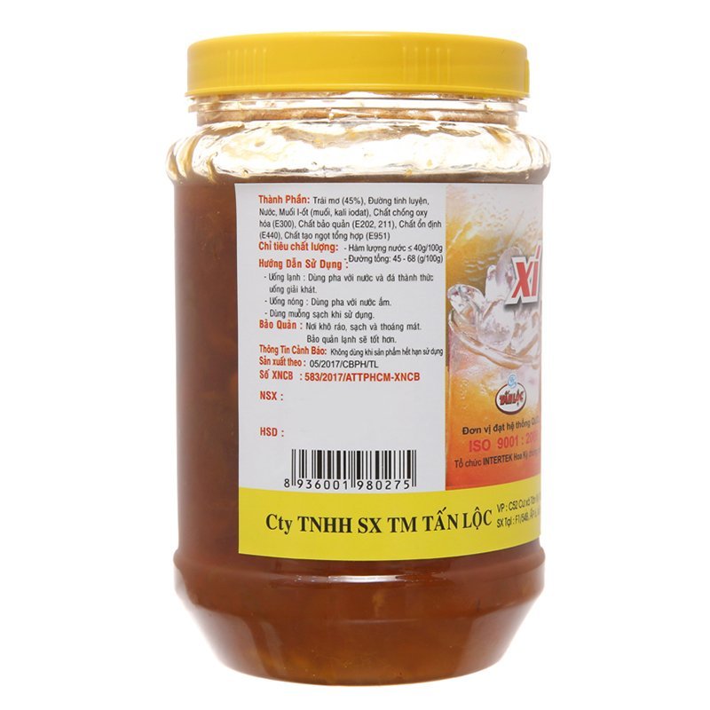 Xí Muội Mơ Tấn Lộc 580G