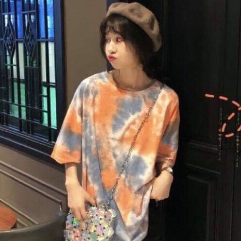 [Ngoc Luxury] Áo thun LOANG MÀU MỸ 7 SẮC Nam nữ phong cách HÀN QUỐC