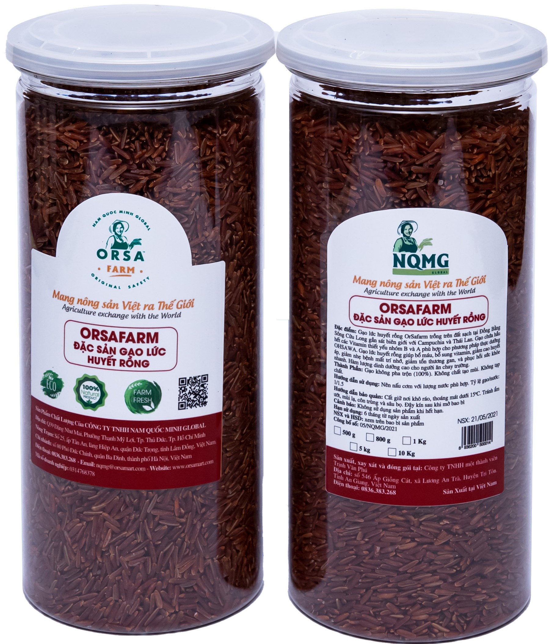 Orsafarm Đặc sản gạo lức huyết rồng (5kg)