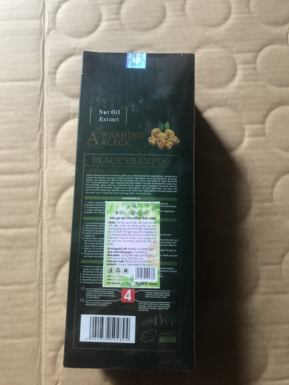 Dầu gội phủ bạc BIBOP  chai 500ml