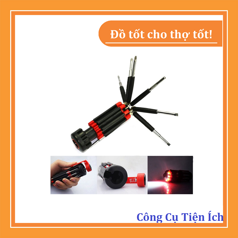 Bộ tô vít đa năng kiêm đèn pin siêu sáng