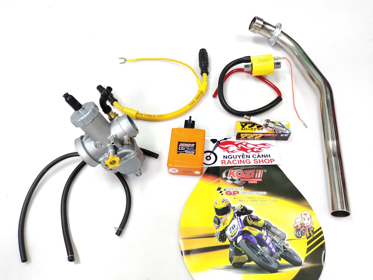 [HCM]pô xăng lửa xe dream wavecombo như hình