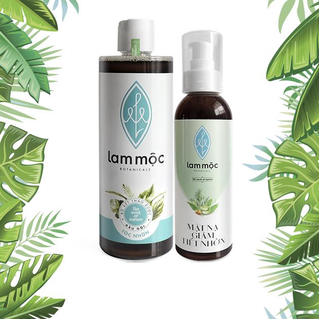 Combo bộ sản phẩm giảm nhờn - Lam Mộc