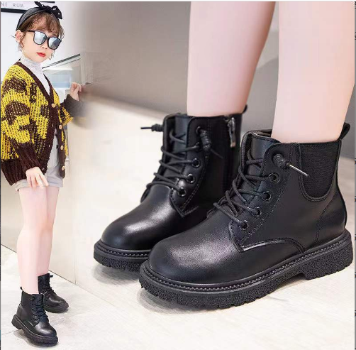 Giày Boot da cho bé gái phong cách hàn quốc (mẫu mới nhất ) - GB108