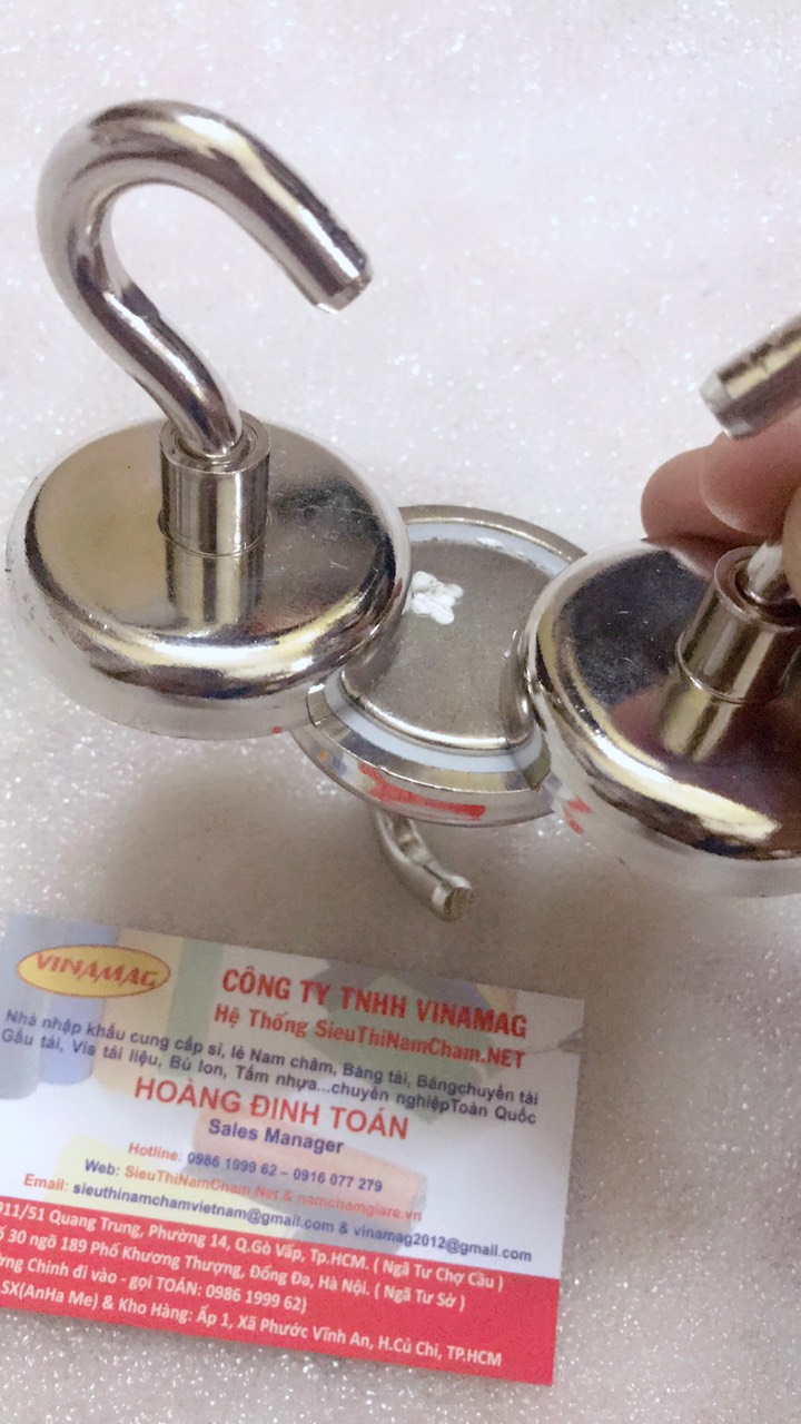 MÓC TREO NAM CHÂM D42MM , MÓC TREO SIÊU MẠNH