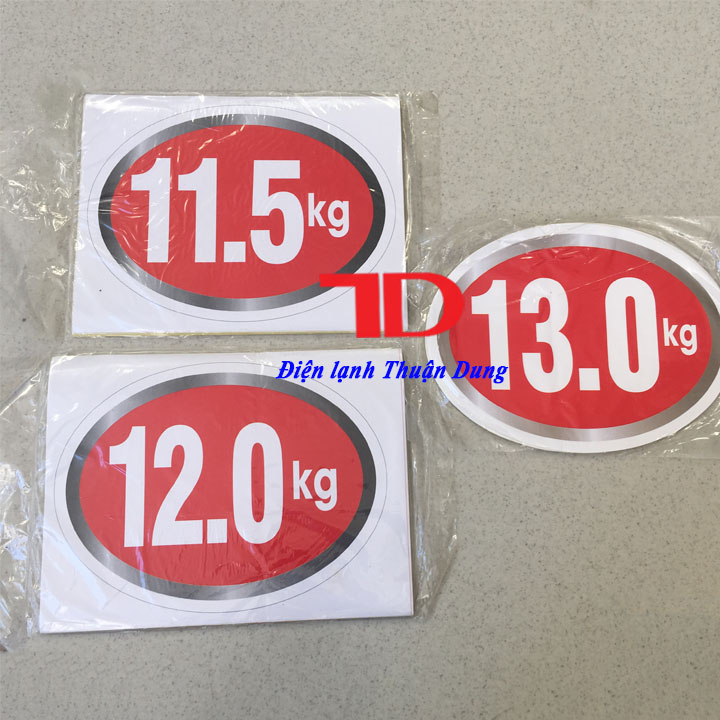 Tem dán trang trí Máy Giặt loại 12KG