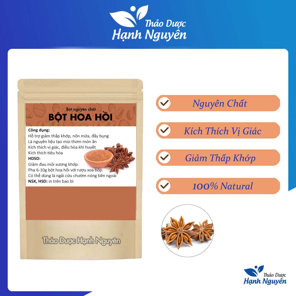 Bột hoa hồi nguyên chất 100g
