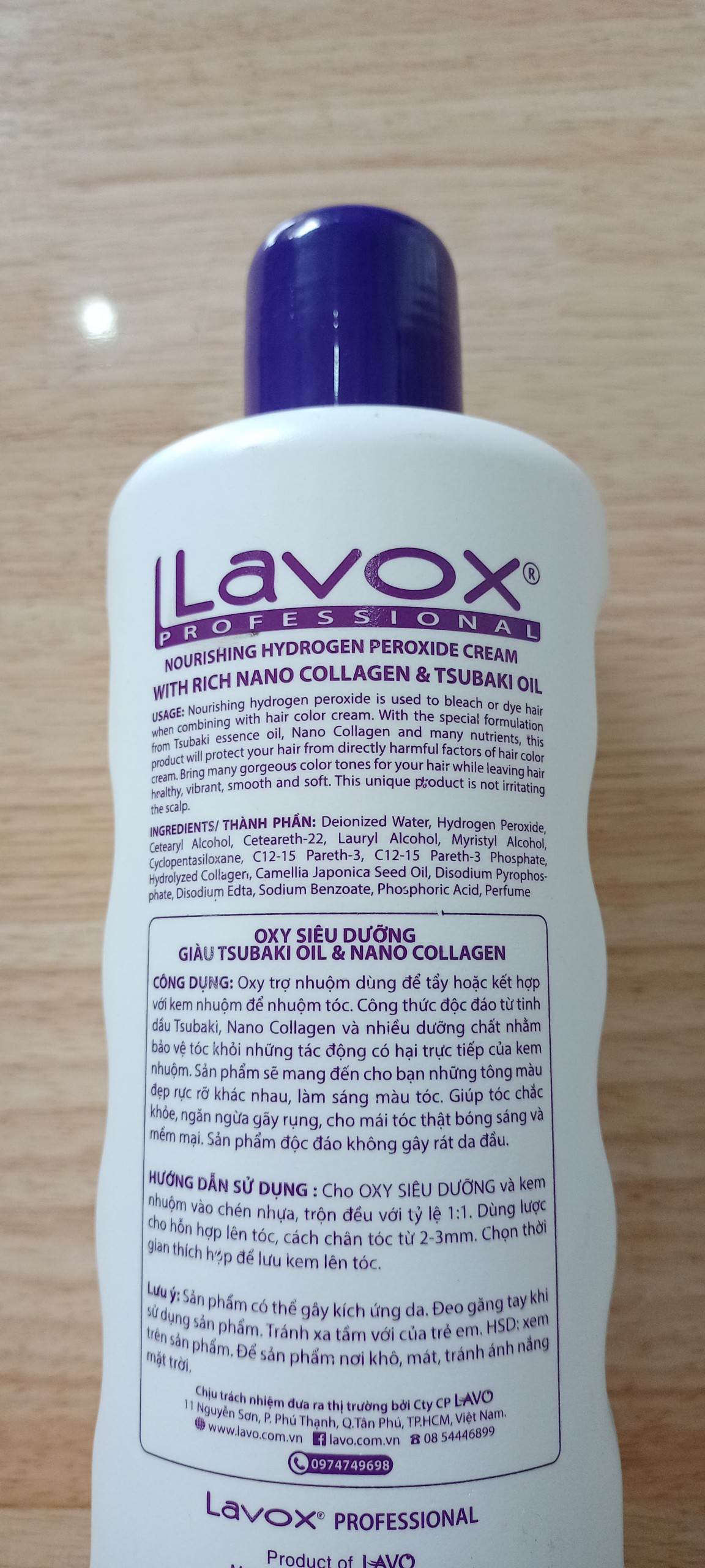 [HCM]Oxy lavox dung dịch trợ nhuộm - phụ liệu tóc