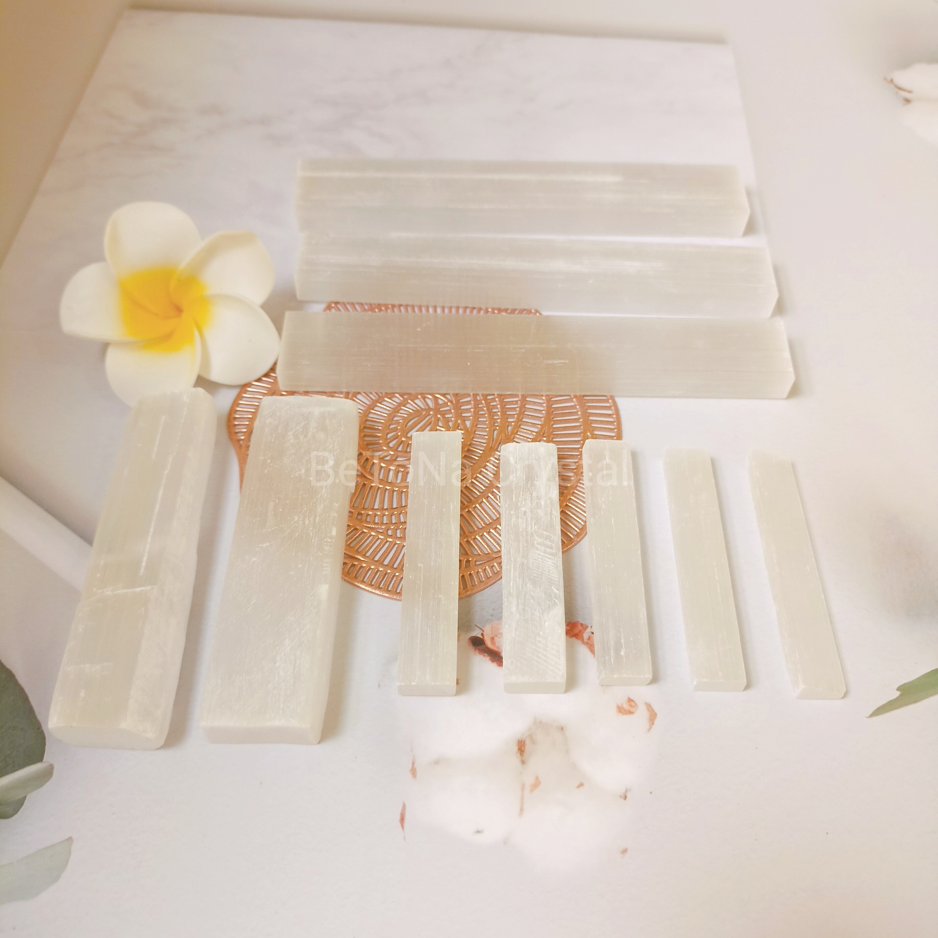 Thanh Selenite đá thanh tẩy