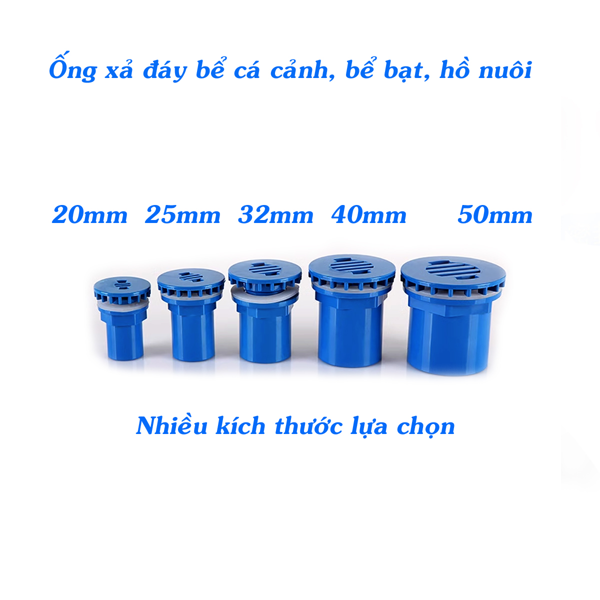 Xả đáy bể cá cảnh, hồ bạt nuôi cá ốc ếch cua