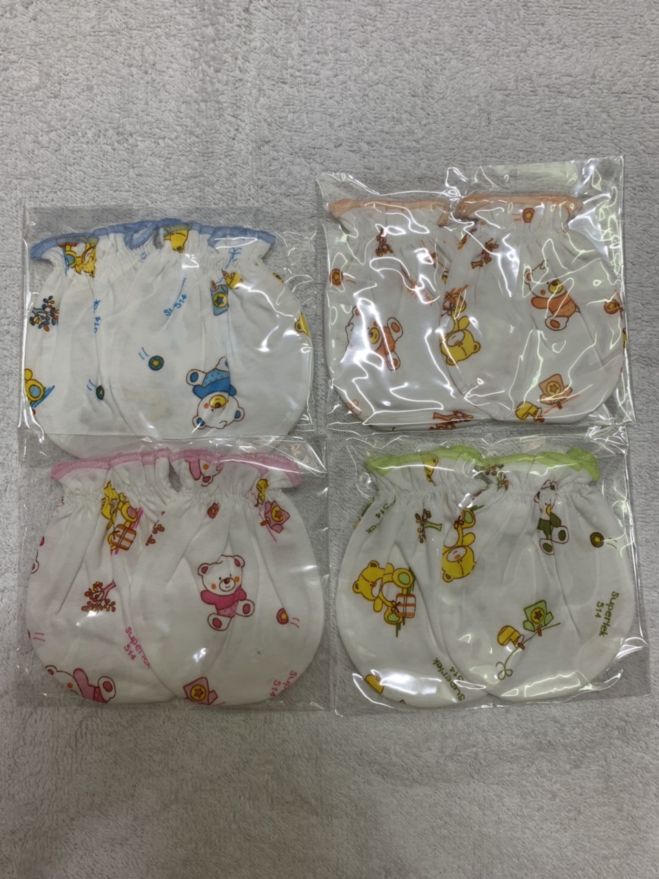 12 bộ bao tay sơ sinh bé THAILAND