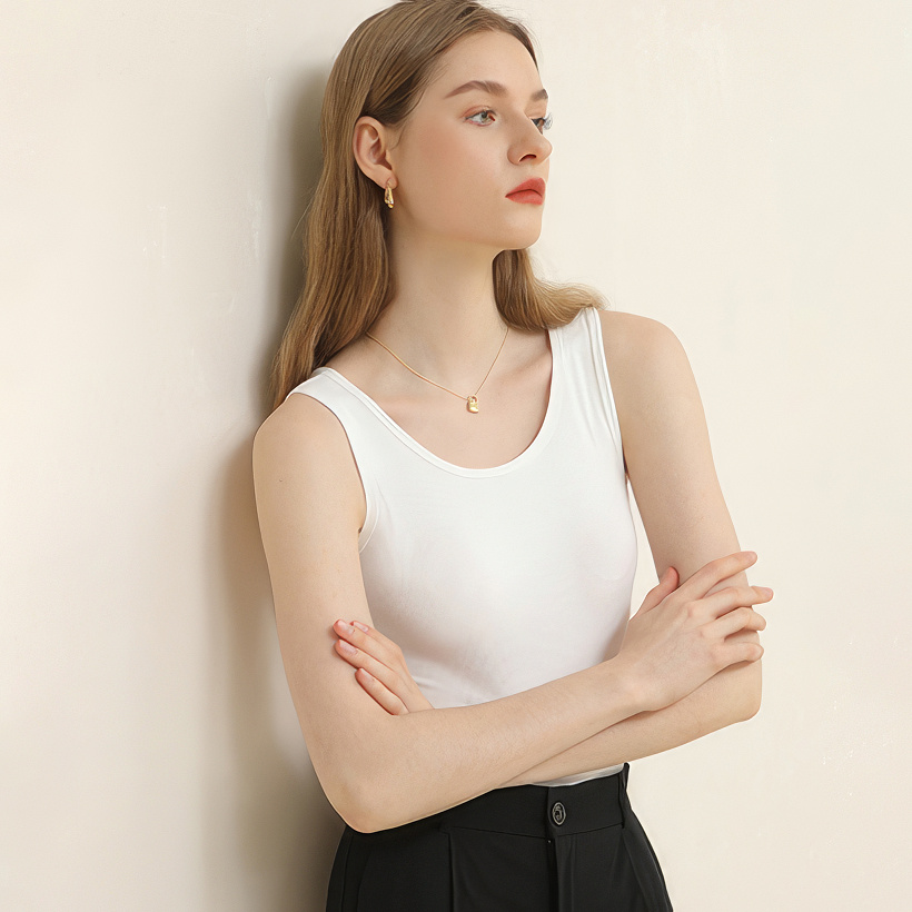 Áo ba lỗ nữ thương hiệu CLADA - Trắng