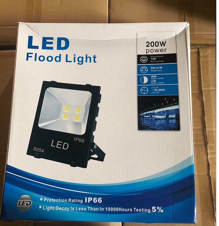 ĐÈN PHA 100W IP66 MẶT KÍNH(chống bụi,chống nước),Nguồn điện 220V.