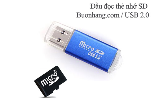 Đầu đọc thẻ nhớ micro SD tốc độ cao, vỏ nhôm siêu nhẹ chuẩn USB 2.0