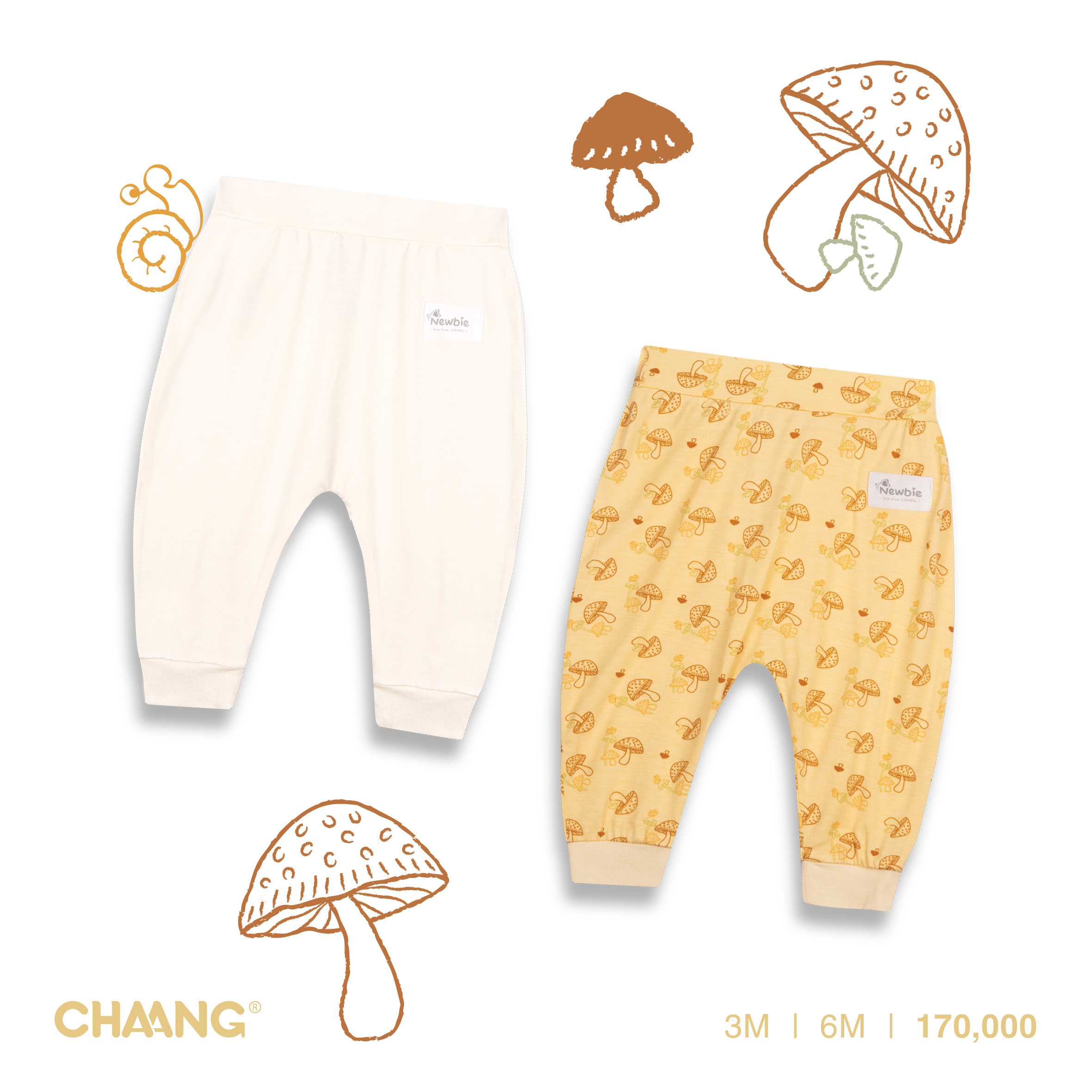 Set 2 chiếc quần dài cho bé sơ sinh Autumn Park Chaang