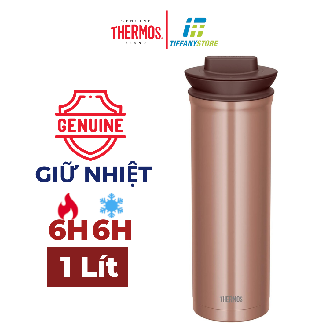 Bình giữ nhiệt thermos ttd-1000 wh có ngăn đựng trà, 3,8 fl oz - hàng chính hãng - nội địa nhật