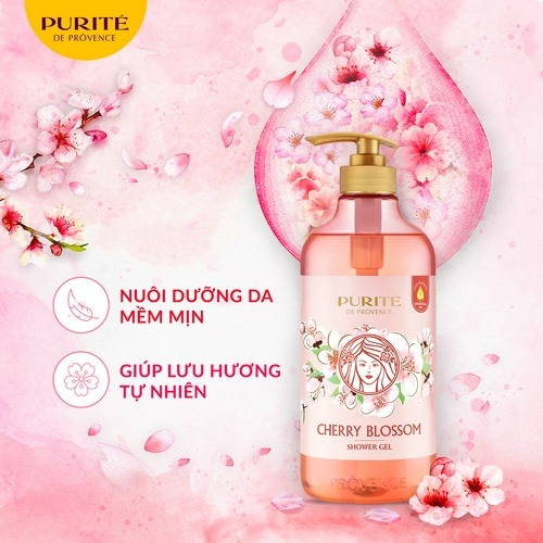 [Hàng Tặng Không Bán] Sữa Tắm Purité Hoa Anh Đào 500ML