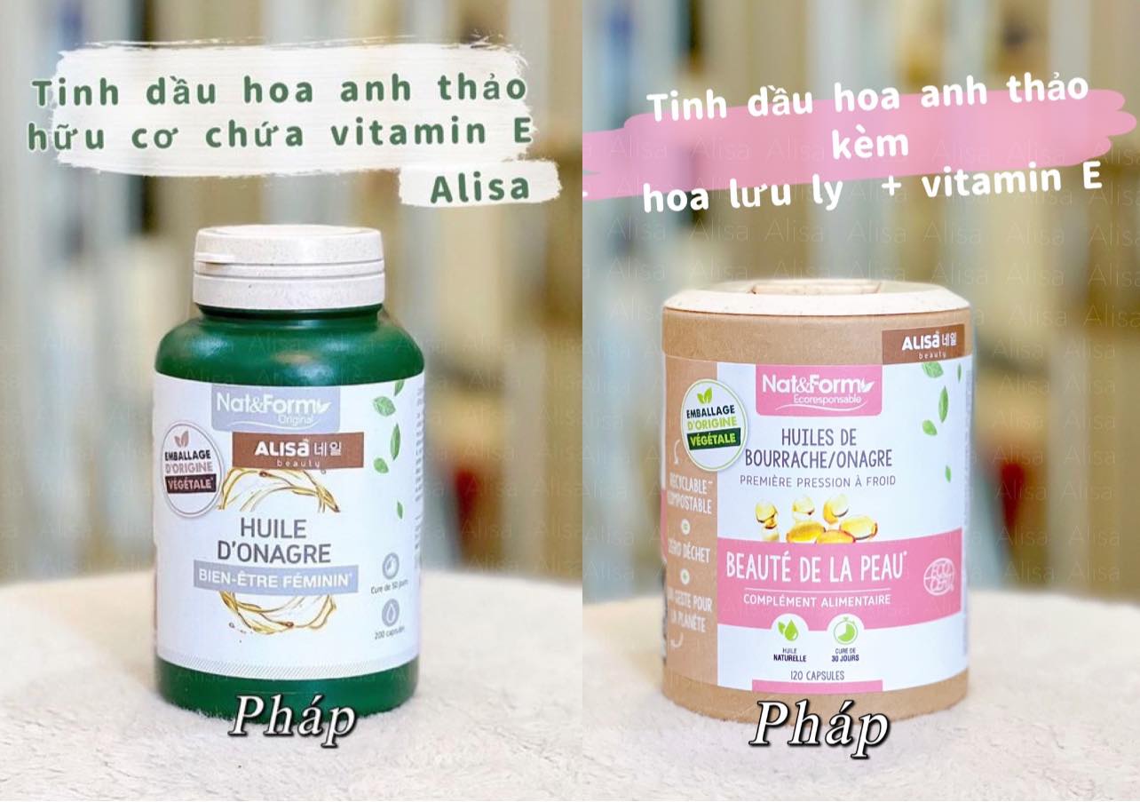 Hoa anh thảo Nat Form lưu ly Hữu cơ Pháp làm đẹp da