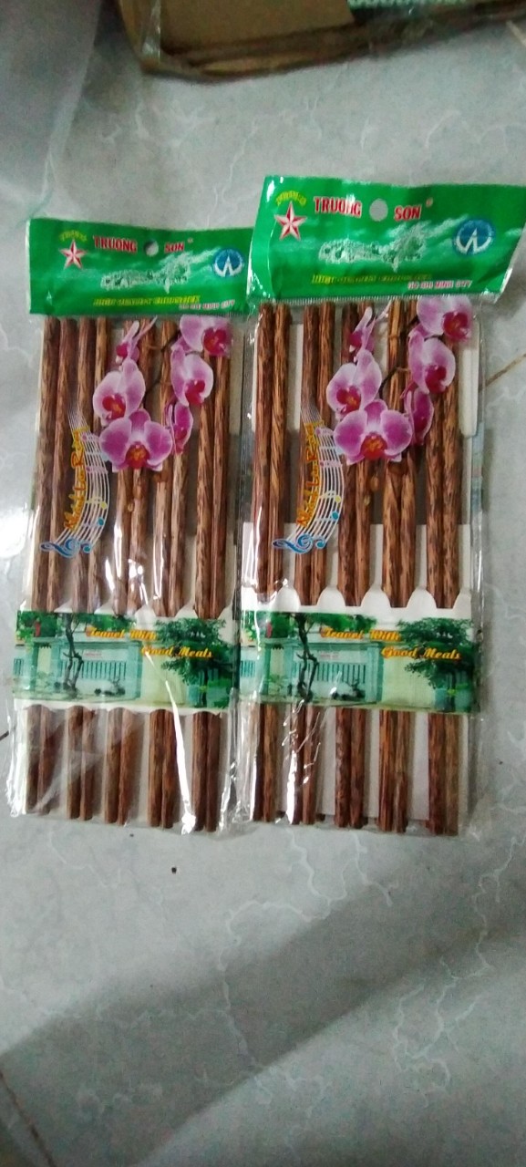 Combo 10 đôi đũa dừa Bến Tre cao cấp