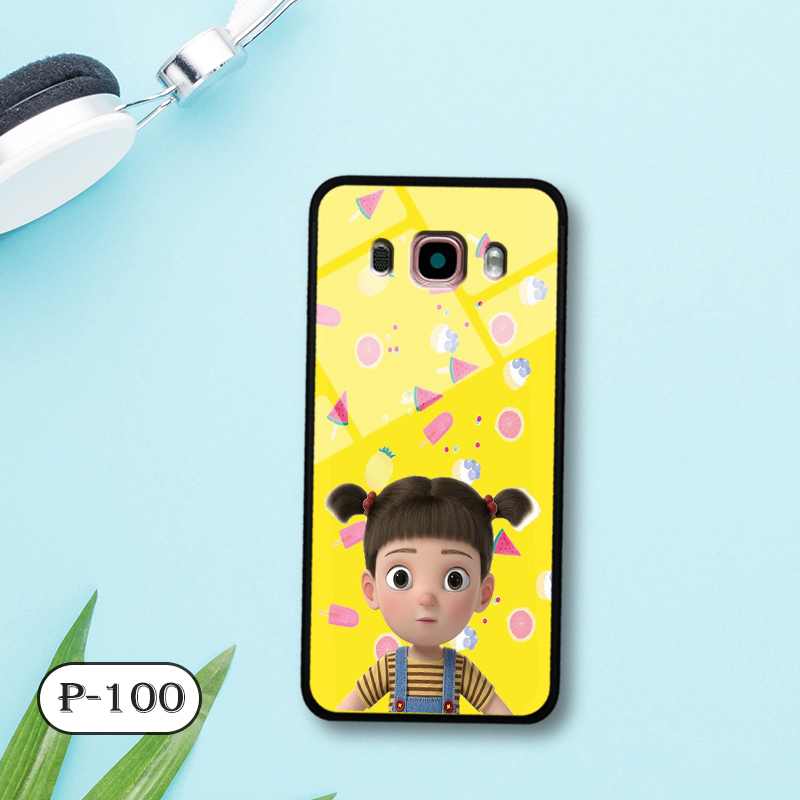 Ốp lưng kính 3D cute Samsung J5 2016