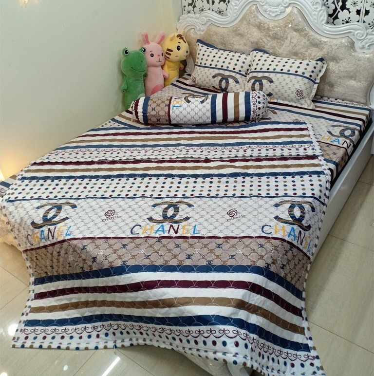 [1M6 x 2M] Bộ Chăn Ga Vỏ Gối 5 MÓn CNEL ( 1 Drap + 2 Vỏ Gối Nằm + 1 Chăn Hè + 1 Vỏ Gối Ôm )
