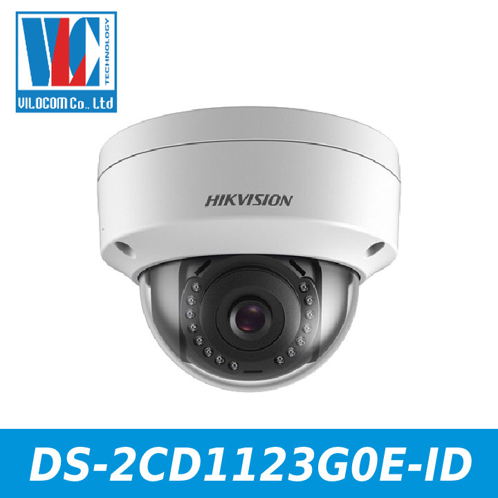 Camera ip dome hồng ngoại 2.0 megapixel hikvision ds-2cd1123g0e-id - vilocom