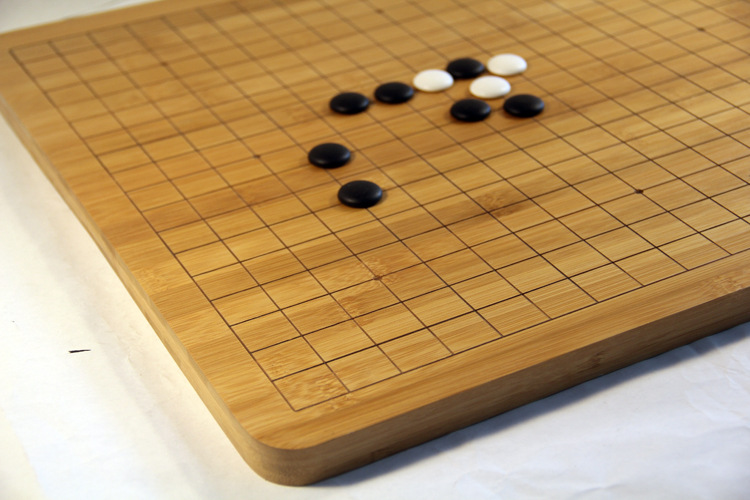 Bàn cờ tướng gỗ tre bo tròn