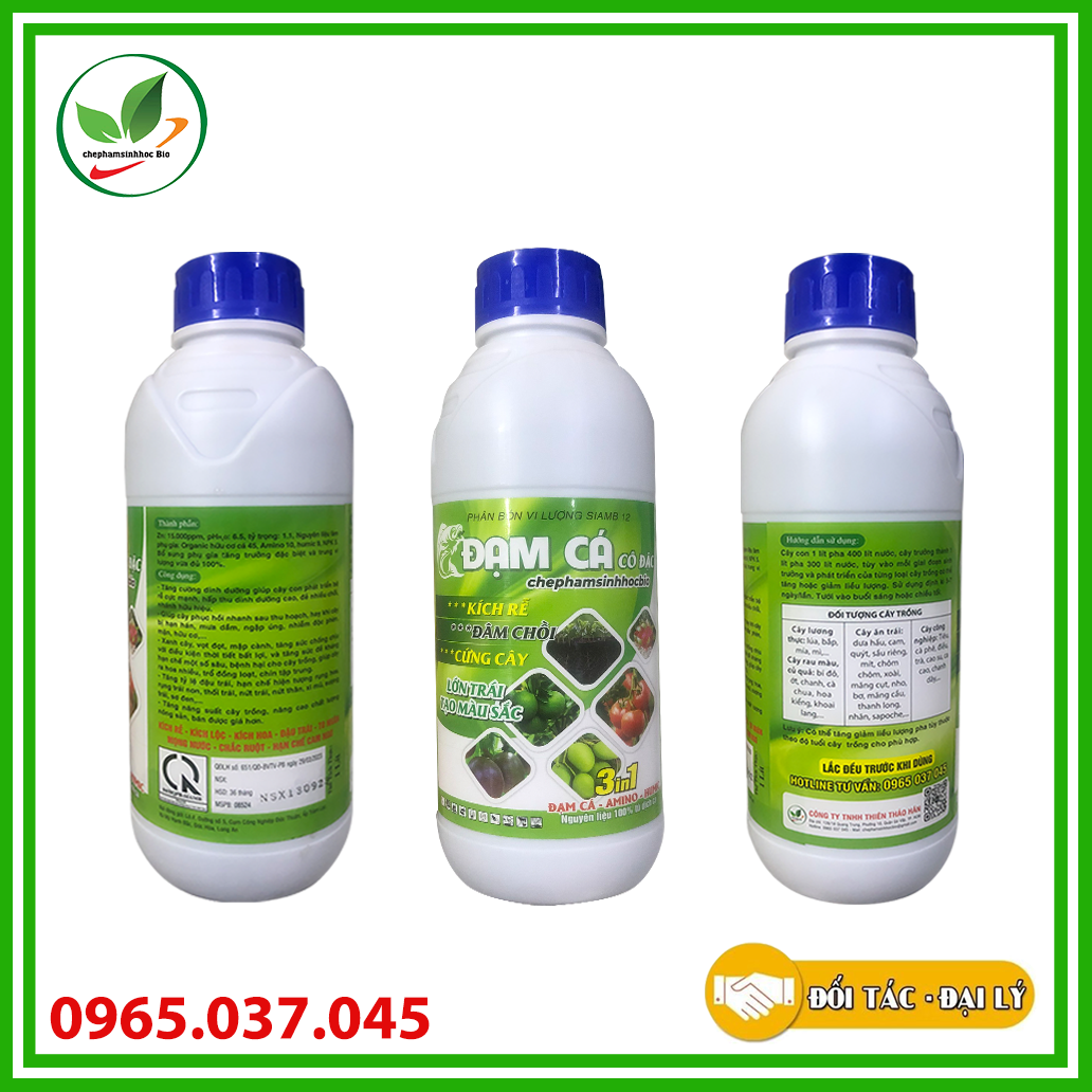 Phân đạm cá đậm đắc hữu cơ sinh học Bio. Chai 1l