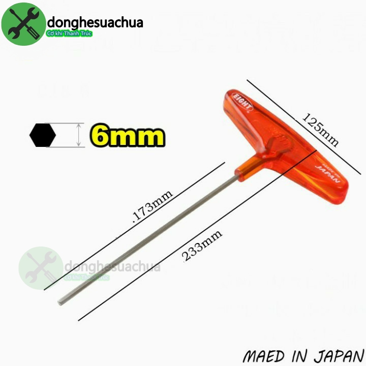 Lục giác chữ T EIGHT 018-6 6mm
