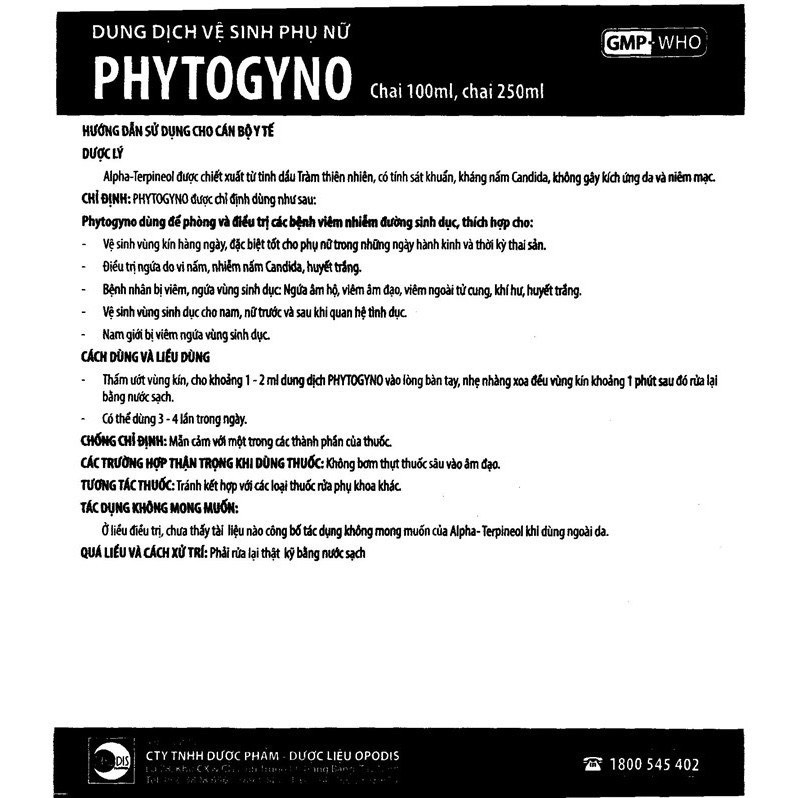 [HCM]Dung dịch vệ sinh phụ nữ Phytogyno 250ml - Victory Pharmacy