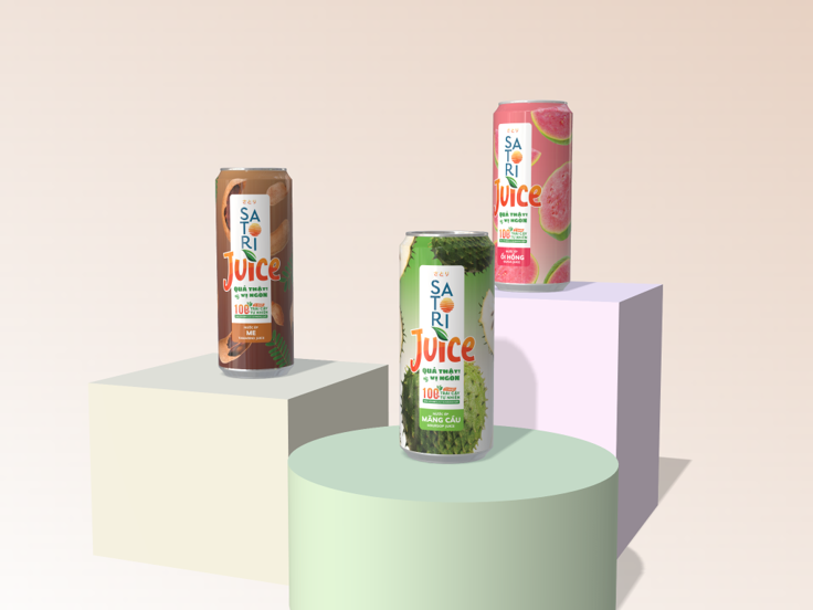 Pack 3 vị SATORI Juice - 250ml (6 Lon)