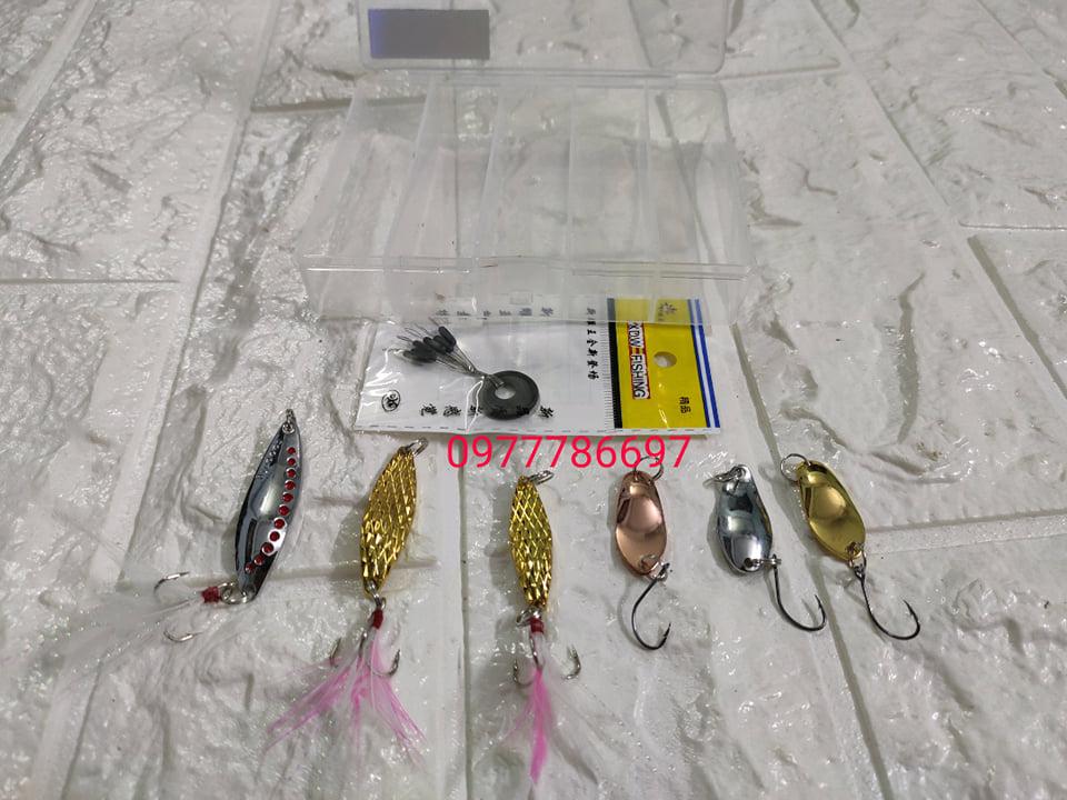 mồi thìa lure suối combo 6 con