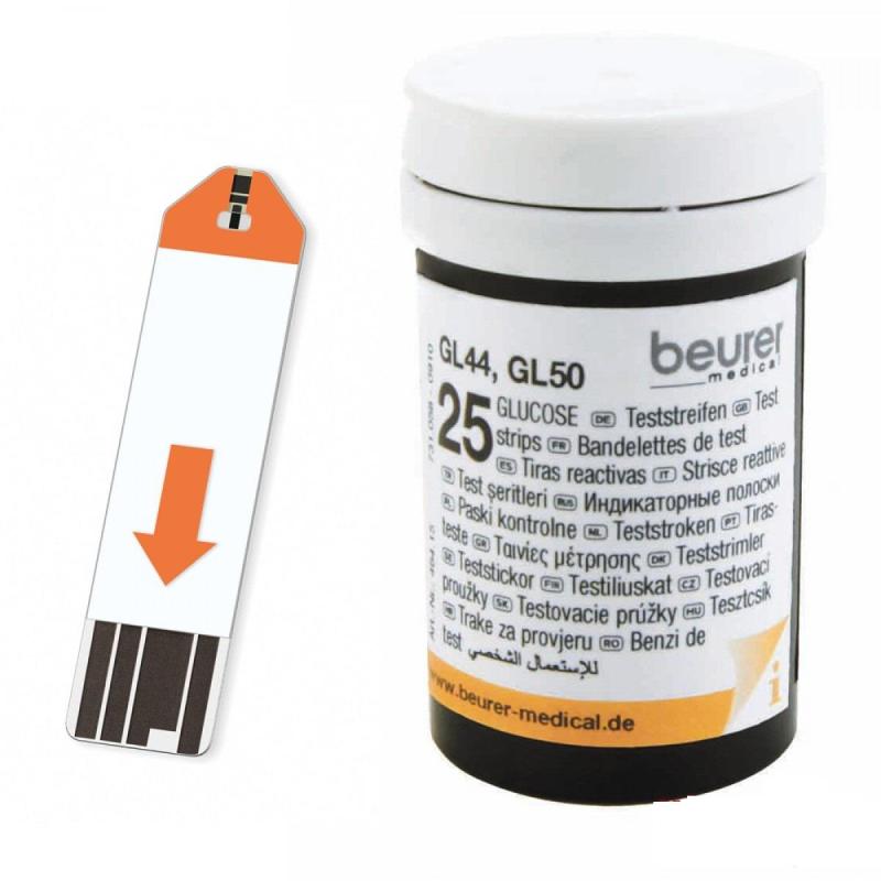 Lọ 25 que thử đường huyết Beurer GL50 nhập khẩu