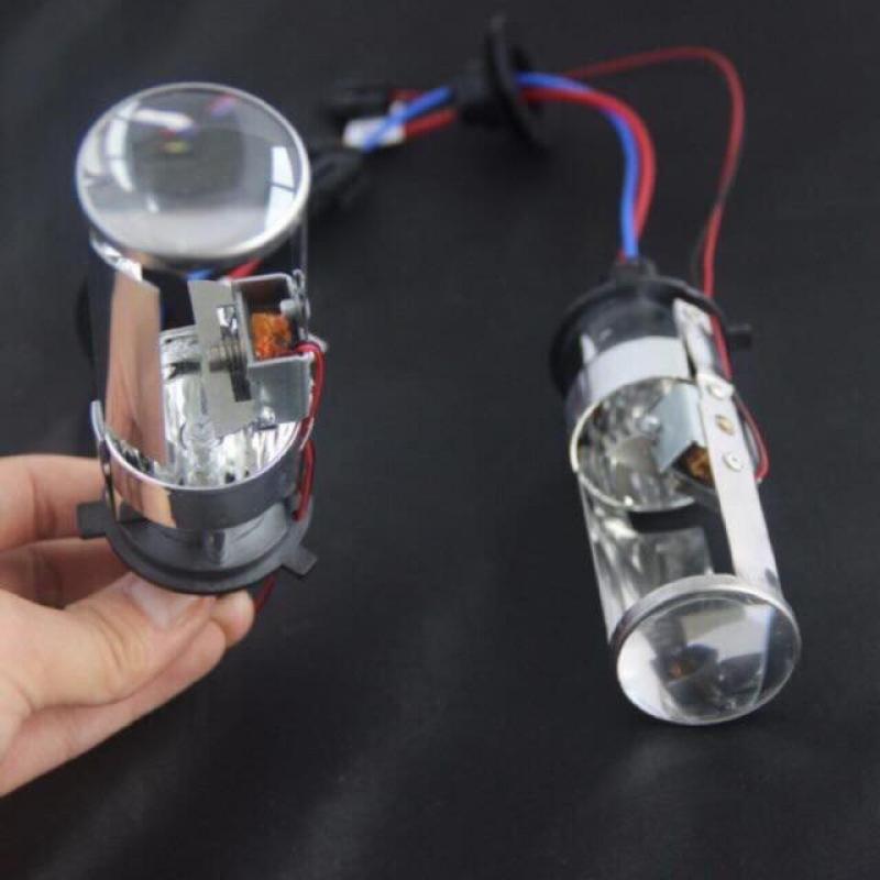 Bộ 2 đèn bi xenon gương cầu mini K4 oto 35w PHA COS H4 4300k 12V ( giá 1 bộ )