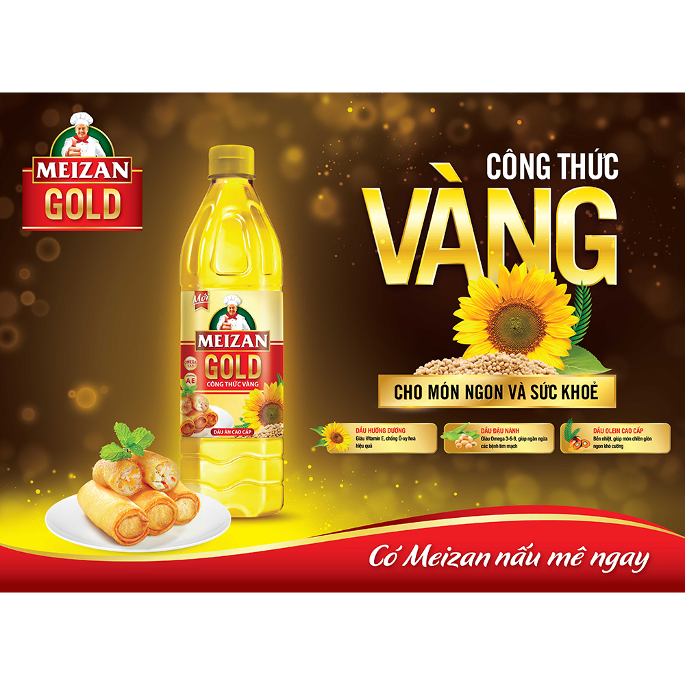 Dầu ăn Meizan Gold 1L